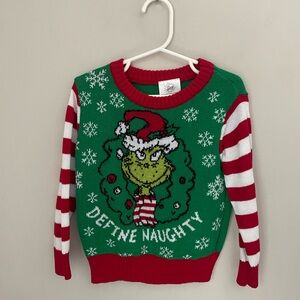 Green Grinch Christmas Sweater Size 3T